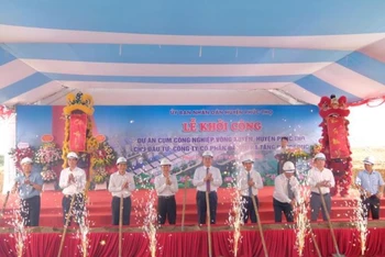 Khởi công dự án Cụm công nghiệp Võng Xuyên (huyện Phúc Thọ, Hà Nội). Ảnh internet