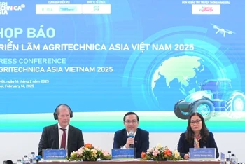 Họp báo công bố Triển lãm Agritechnica Asia Việt Nam 2025, với chủ đề “Thúc đẩy sáng kiến xanh ở Đông Nam Á”, chiều 14/2, tại Hà Nội.