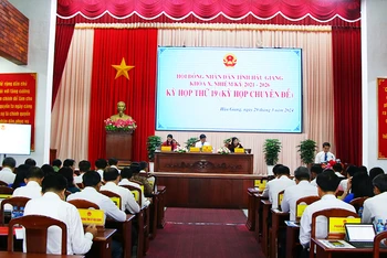 Quang cảnh kỳ họp.