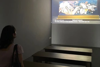 Trải nghiệm công nghệ số tại Bảo tàng Mỹ thuật Việt Nam. (Ảnh: Bảo tàng Mỹ thuật Việt Nam).