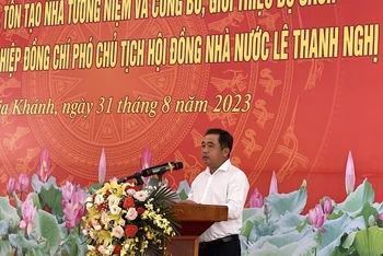 Bí thư Tỉnh ủy Hải Dương phát biểu tại buổi Lễ.