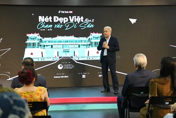 Ông Nguyễn Lâm Thanh, đại diện TikTok Việt Nam phát biểu tại sự kiện. (Ảnh: Thế Dương)