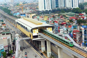 Đường sắt trên cao Cát Linh - Hà Đông đang từng bước phát huy hiệu quả.