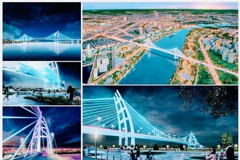 Phối cảnh cầu Nguyễn Trãi.