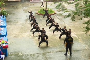 Các vận động viên Thủ đô đang tích cực luyện tập cho Đại hội Thể dục Thể thao.
