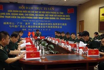 Toàn cảnh buổi hội đàm tại tỉnh Lạng Sơn.