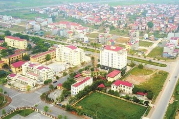 Huyện Mê Linh cùng với Đông Anh và Sóc Sơn được đề xuất xây dựng mô hình thành phố trực thuộc Thủ đô tại khu vực phía Bắc (trong ảnh: Diện mạo hiện đại của huyện Mê Linh).