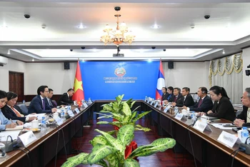 Toàn cảnh buổi trao đổi.
