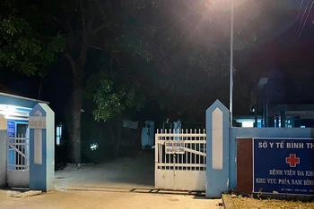 Bệnh viện Đa khoa khu vực Nam Bình Thuận, nơi nghi can Hải được đưa đến khám và tử vong tại đây.