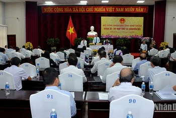 Kỳ họp lần thứ 18 (chuyên đề), Hội đồng nhân dân tỉnh Bình Thuận khóa XI, nhiệm kỳ 2021 - 20026