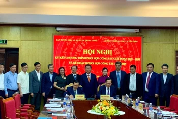 Hội nghị ký kết “Chương trình phối hợp công tác giữa Ban Tuyên giáo và Dân vận Trung ương với Đảng ủy Bộ Dân tộc và Tôn giáo giai đoạn 2025-2030”.