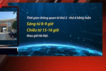 [Video] Thông quan cặp cửa khẩu Hoành Mô (Việt Nam) - Động Trung (Trung Quốc)