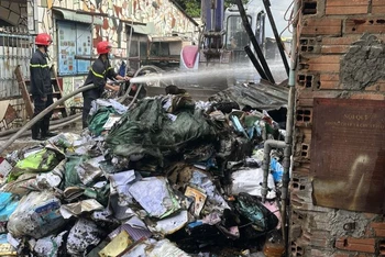 Hiện trường vụ cháy.