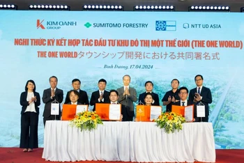 Ký kết hợp tác đầu tư dự án khu đô thị Một Thế Giới giữa Kim Oanh Group và các đối tác Nhật Bản.