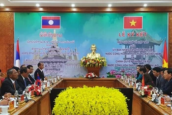 Quang cảnh buổi Lễ ký kết.