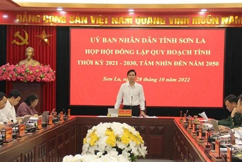 Họp Hội đồng lập quy hoạch tỉnh Sơn La thời kỳ 2021-2030, tầm nhìn đến năm 2050.