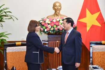 Bộ trưởng Ngoại giao Bùi Thanh Sơn tiếp bà Amal Abdel Kader Elmorsi Salama, Đại sứ Cộng hòa Ả-rập Ai Cập.