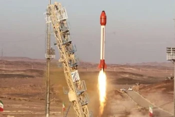 Iran thông báo đã phóng vào không gian một tàu vũ trụ có khoang chứa người. (Nguồn: Reuters)