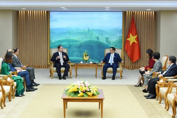 Thủ tướng Phạm Minh Chính tiếp ông Anthony Capuano, Giám đốc điều hành Tập đoàn Marriott International.