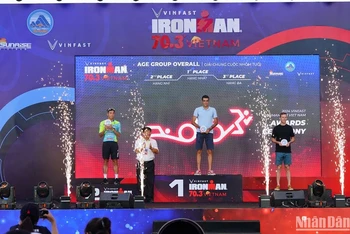 Ba vận động viên nam xuất sắc tại VinFast IRONMAN 70.3 Việt Nam.