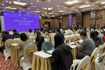 Toàn cảnh cuộc họp báo tại Hà Nội.