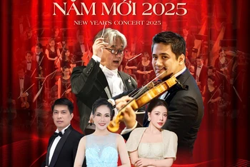 Nhiều nghệ sĩ nổi tiếng tham gia biểu diễn tại "Hà Nội Concert- Hòa nhạc Năm mới 2025". 