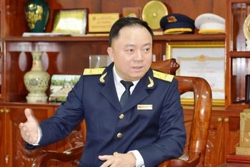 Cục trưởng Cục Thuế Ninh Bình Đinh Nam Thắng. (Ảnh: Xuân Trường)