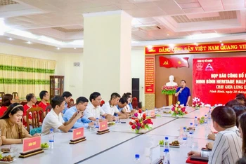 Quang cảnh buổi họp báo.