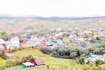 Một góc thôn Liêng Bông.