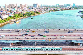 Tuyến Metro số 1. (Ảnh THÀNH ĐẠT)