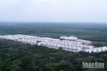 Toàn cảnh Dự án khu dân cư Tân Thịnh, nơi có hơn 680 căn biệt thự, nhà liền kề xây trái phép.