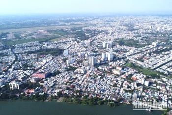 Một góc thành phố Biên Hòa, nơi sẽ là trung tâm hành chính của tỉnh Đồng Nai sau khi sáp nhập.