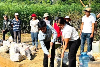 Khởi công xây nhà đại đoàn kết cho đồng bào dân tộc thiểu số ở Quảng Bình (Ảnh minh họa)