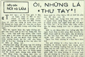 Ôi, những lá "thư tay"!