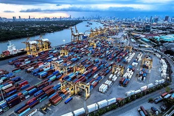 Cảng Bangkok trên sông Chao Phraya. (Ảnh: Reuters)