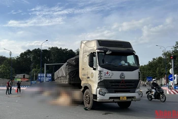 Hiện trường vụ tai nạn.