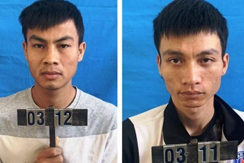 Các đối tượng cướp giật tài sản bị bắt giữ.