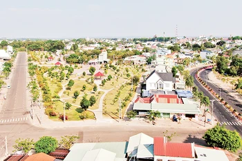 Một góc đô thị Đồng Xoài hôm nay.