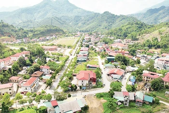 Trung tâm huyện Pác Nặm.