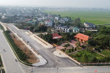 Một góc làng quê Hưng Hòa hôm nay.