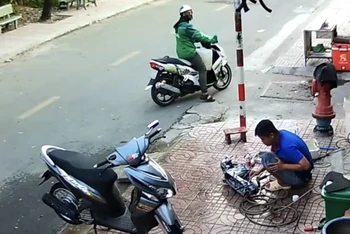 Hình ảnh nghi phạm trích xuất từ camera