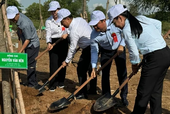 Lãnh đạo thành phố, các địa phương, đơn vị trồng cây xanh tại thành phố Thủ Đức