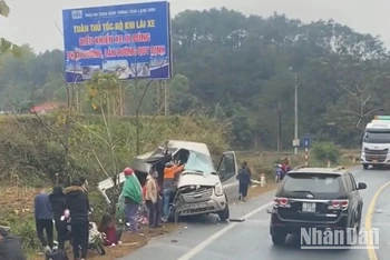 Hiện trường vụ tai nạn giao thông