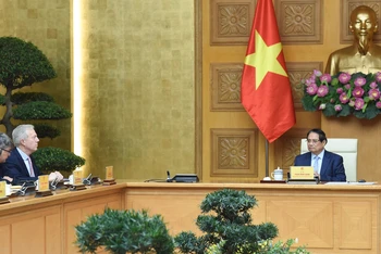 Thủ tướng Phạm Minh Chính tiếp Đoàn Hội đồng Kinh doanh Hoa Kỳ-ASEAN.