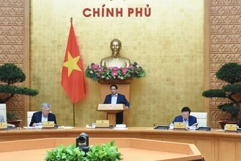 Thủ tướng Chính phủ Phạm Minh Chính chủ trì Phiên họp Chính phủ chuyên đề xây dựng pháp luật.
