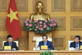 Thủ tướng Phạm Minh Chính chủ trì cuộc gặp mặt đại diện các doanh nghiệp Hoa Kỳ.