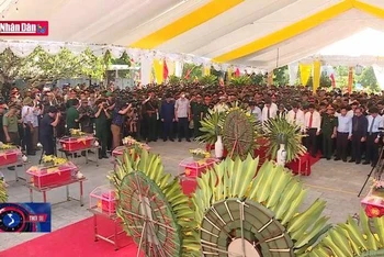 Truy điệu và an táng 10 hài cốt liệt sỹ tại Nghĩa trang Vị Xuyên