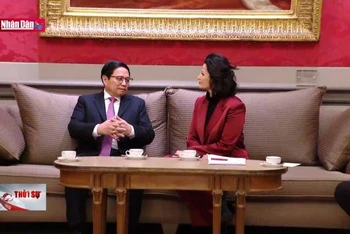 Thủ tướng hội kiến Chủ tịch Thượng viện Bỉ Stephanie D’Hose