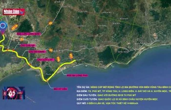 Khởi công đường ven biển Vũng Tàu - Bình Thuận