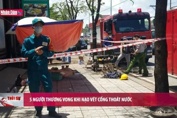 5 người thương vong khi nạo vét cống thoát nước